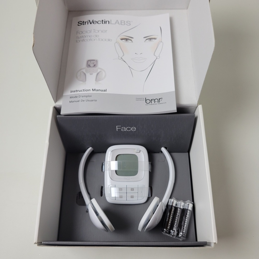 StriVectin Labs Facial Toner Face BMR EMS Muscle Stimulation Device System Pads